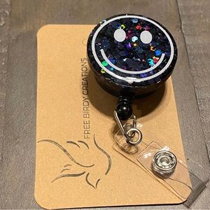 🖤🙂 Handmade Badge Reel ID Holder 🖤